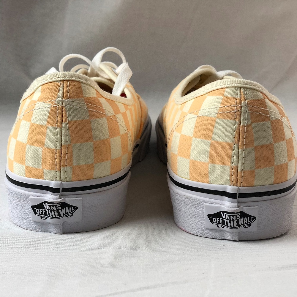 Vans Authentic Checkerboard Apricot/True White - Picture 5 of 7